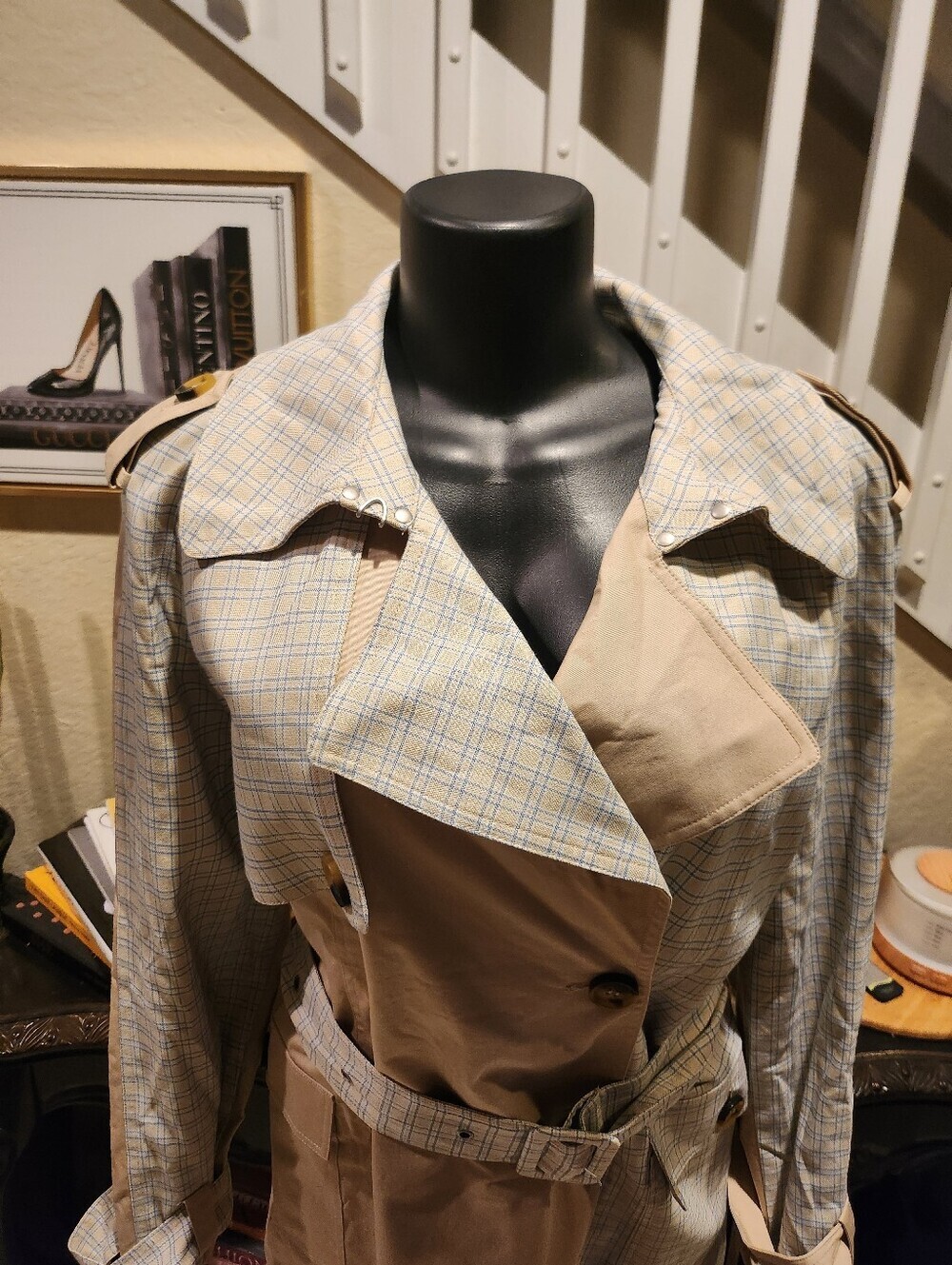 Avec Les Filles Trench Coat size L NEW - Picture 4 of 8